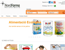 Tablet Screenshot of nordfarma.com